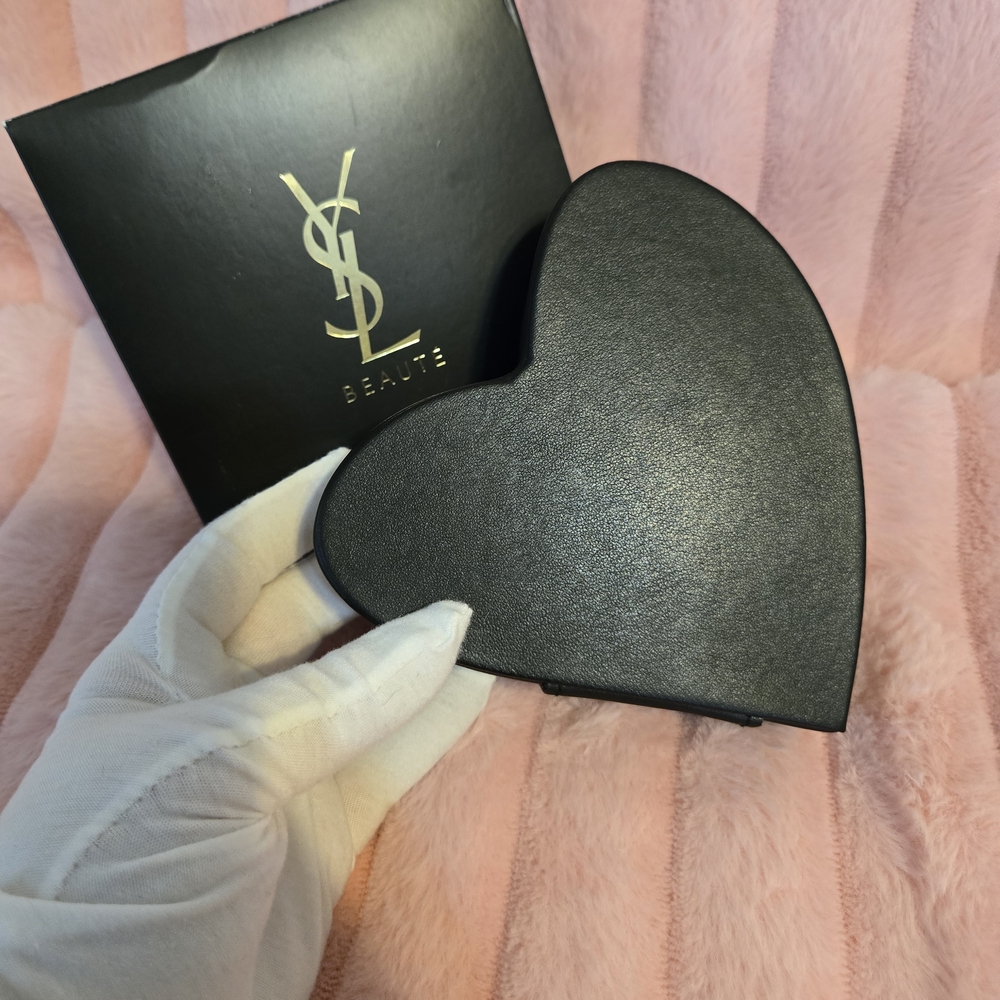 Yves Saint Laurent Black Heart Pouch - Picture 5 of 7